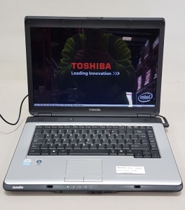 1 X TOSHIBA L300 LAPTOP COMES WITH INTEL PENTIUM - HARD DRIVE WIPED - NO OS - WITH CHARGER