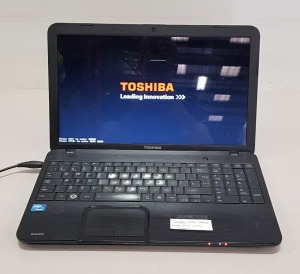 1 X TOSHIBA C850 LAPTOP WITH INTEL - HARD DRIVE WIPED - NO OS - WITH CHARGER