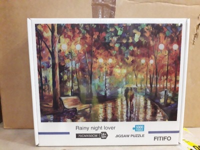 128 X BRAND NEW RAINY NIGHT LOVER 70 CM X 50 CM JIGSAW PUZZLES