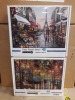 128 X BRAND NEW MIXED JIGSAW LOT TO INCLUDE RAINY NIGHT LOVER AND PARIS FLOWER STREET 70 CM X 50 CM JIGSAW PUZZLES