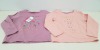 70 X BRAND NEW RETAIL BRANDED 2 PACK GIRLS KIDS LONG SLEEVED T SHIRTS SIZE 13 YEARS RRP £8.00 (TOTAL RRP £560.00)