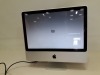 1 X APPLE iMAC 20 SCREEN 2.4 GHZ CORE 2 DUO ( SERIAL NUMBER VM939VZGOTH) - PLEASE NOTE NO HARD DRIVE - WITH POWER LEAD