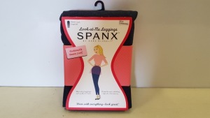 18 X BRAND NEW SPANX INDIGO RINSE DENIM LOOK LEGGINGS SIZE MEDIUM RRP $68.00 (TOTAL RRP $1224.00)