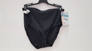 20 X BRAND NEW SPANX FULL COVERAGE BOTTOMS IN JET BLACK SIZE MEDIUM RRP $29.99 (TOTAL RRP $599.80)