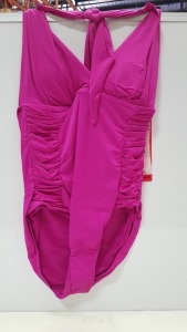 9 X BRAND NEW SPANX BERRY HALTER ONE PIECE SWIMSUITS SIZE 12 RRP $188.00 (TOTAL RRP $1692.00)