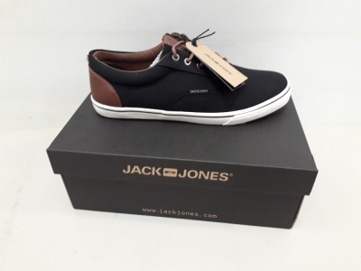 10 X BRAND NEW JACK & JONES JFW VISION MIXED SS ANTHRACITE SHOES UK SIZE 6