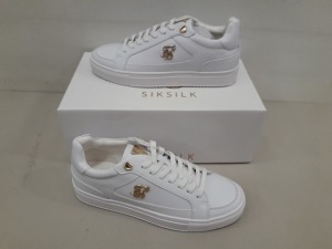 5 X BRAND NEW SIKSILK GHOST WHITE SHOES UK SIZE 7