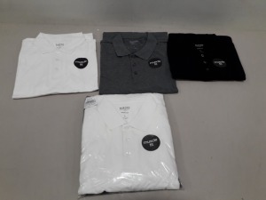 19 X BRAND NEW PACKS OF 3 BURTON MENSWEAR MUSCLE FIT POLO SHIRTS SIZE LARGE