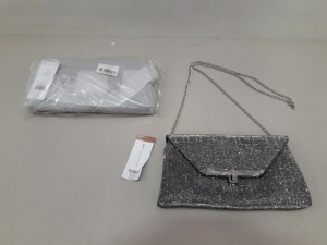 33 X BRAND NEW DOROTHY PERKINS SPARKLED HANDBAGS RRP £14.00 (TOTAL RRP £462.00)