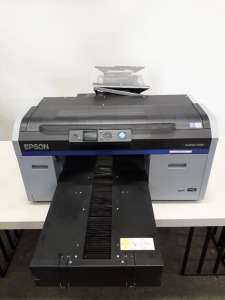 1 X EPSON SURECOLOR F2100 DIRECT TO GARMENT PRINTER