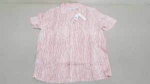 30 X BRAND NEW TOPMAN STRIPED BUTTONED SHIRTS IN SIZE LARGE AND MEDIUM RRP £25 (TOTAL RRP £750)