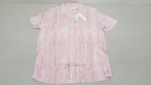 30 X BRAND NEW TOPMAN STRIPED BUTTONED SHIRTS IN SIZE MEDIUM AND EXTRA LARGE RRP £25 (TOTAL RRP £750)