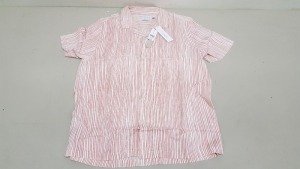 30 X BRAND NEW TOPMAN STRIPED BUTTONED SHIRTS IN SIZE MEDIUM AND LARGE RRP £25 (TOTAL RRP £750)