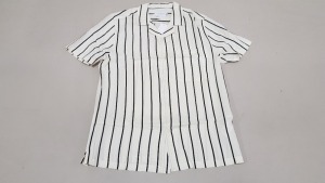 40 X BRAND NEW TOPMAN STRIPED BUTTONED SHIRTS IN SIZE LARGE RRP £25 (TOTAL RRP £1000)