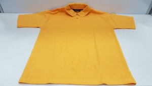 27 X BRAND NEW PAPINI GOLD POLO SHIRTS IN SIZE 5-6 YEARS AND 11-12 YEARS