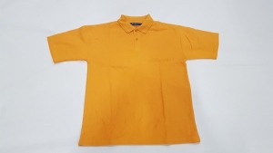 46 X BRAND NEW PAPINI GOLD POLO SHIRTS IN SIZE 7-8 YEARS