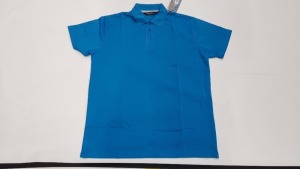 50 X BRAND NEW PAPINI CYAN POLO SHIRTS IN SIZE XXXL