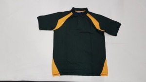 45 X BRAND NEW PAPINI BOTTLE/GOLD POLO SHIRTS IN SIZE L