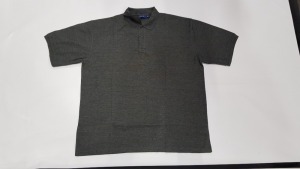 37 X BRAND NEW PAPINI DARK GREY POLO SHIRTS IN SIZE L AND XXL