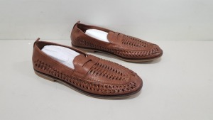 15 X BRAND NEW BURTON MENSWEAR TAN MAGUIRE SHOES SIZE 45/11 RRP £35.00 (TOTAL RRP £525.00)