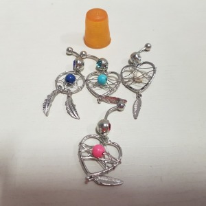 APPROX 500 X BRAND NEW BELLY RING/BARS IN VARIOUS STYLES