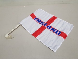 1000+ BRAND NEW CAR ENGLAND FLAGS FOR VECHICLE WINDOWS ( COMES IN 21 BOXES )