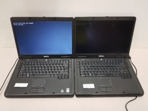 2 X DELL LAPTOPS WITH CHARGERS - V1000 AND V1000 (NO O/S)