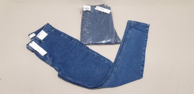 10 X BRAND NEW TOPSHOP JONI BLUE DENIM JEANS UK SIZE 12