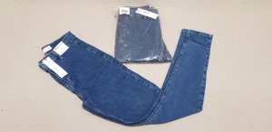 10 X BRAND NEW TOPSHOP JONI BLUE DENIM JEANS UK SIZE 12