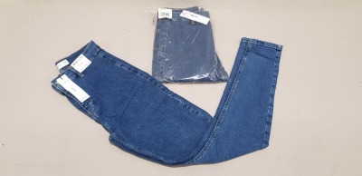 10 X BRAND NEW TOPSHOP JONI BLUE DENIM JEANS UK SIZE 14