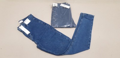 10 X BRAND NEW TOPSHOP JONI BLUE DENIM JEANS UK SIZE 14