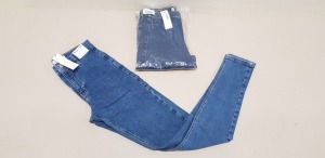 13 X BRAND NEW TOPSHOP JONI BLUE DENIM JEANS UK SIZE 10