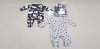 25 X BRAND NEW MAC AND MOON 2 PACK OF BABY GROWS UK SIZE 6 MONTHS