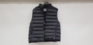 19 X BRAND NEW TOPMAN BLACK GILETS SIZE SMALL AND MEDIUM