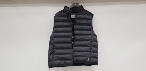 20 X BRAND NEW TOPMAN BLACK GILETS SIZE MEDIUM