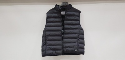 20 X BRAND NEW TOPMAN BLACK GILETS SIZE LARGE