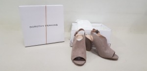 10 X BRAND NEW DOROTHY PERKINS HEELED SANDALS IN TAUPE SIZE 5 RRP £28.00 (TOTAL RRP £280.00)