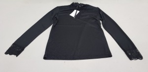 25 X BRAND NEW JACQUELINE DE YONG HIGH NECK TOPS SIZE XL RRP £16.00 (TOTAL RRP £400.00)