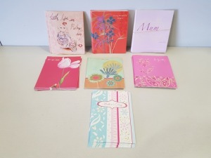 5000+BRAND NEW VARIOUS GIFT CARDS TO INCLUDE WONDERFUL MUM, WORLDS BEST MUM, MUM WITH LOVE, ETC. (12 BOXES)