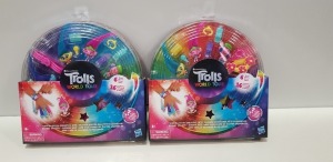 25 X BRAND NEW SETS OF 8 DREAMWORKS TROLLS WORLD TOUR TO INCLUDE 6 FIGURES AND 16 ACCESSORIES ( COMES IN 25 BOXES )