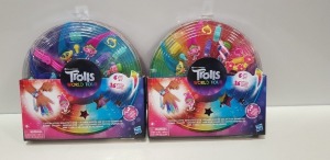 25 X BRAND NEW SETS OF 8 DREAMWORKS TROLLS WORLD TOUR TO INCLUDE 6 FIGURES AND 16 ACCESSORIES ( COMES IN 25 BOXES )