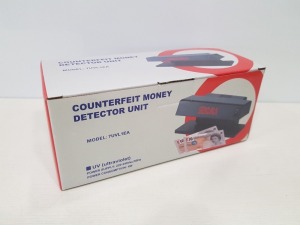 7 X COUNTERFEIT MONEY DETECTOR UNIT ULTRAVIOLET ( MODEL : 7UVL1EA ) - COMES IN 7 BOXES