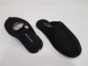 20 X BRAND NEW JACK & JONES ANTHRACITE SLIPPERS SIZE 11