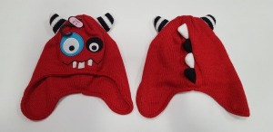 27 X BRAND NEW MONSTERS KNITTED WINTER BEANIE HATS AGE 1-3 YEARS