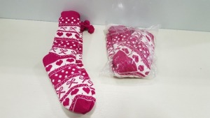 60 X BRAND NEW FOXBURY LADIES SLIPPER SOCKS WITH GRIPS IN ONE SIZE