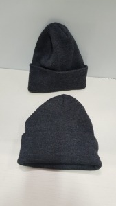 110 X BRAND NEW GREY BEANIE HATS IN ONE SIZE