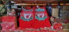 FULL BAY MIXED LOT CONTAINING ALL LIVERPOOL PRODUCT TO INCLUDE , LIVERPOOL KEYRINGS , LIVERPOOL DINNING SET , LIVERPOOL FOAM BALLS , LIVERPOOL SPONGE , LIVERPOOL LARGE TOWELS , AND TEA TOWELS ETC