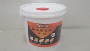 20 X TUBS TYGRIS INDUSTRIAL WIPES, 111 WIPES IN A SINGLE TUB. (5 BOXES)