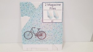 864 X PACK OF 2 MAGAZINE FILES IN VINTAGE FLORAL STYLE (72 BOXES ON FULL PALLET)