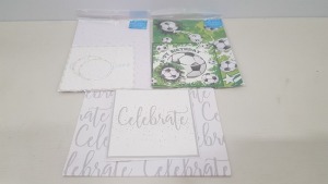 300 X GIFT MAKER COLLECTION GIFT WRAP SETS IN 2 STYLES - FOOTBALL AND CELEBRATION MULTI CONFETTI (HALF A PALLET)